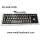 IP65 Black Metal Computer Industrial Keyboard with Stainless steel Trackball