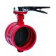 Cast Iron/Steel CF8/CF8m Manual Grooved Butterfly Valve with Durable Manual Operation