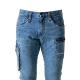 Spring Summer Cool Fabric Ice Touch Denim Cargo Pants Material 280gsm 60 inch Width