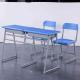 Double Student Table And Chair Set With HDPE PVC Tabletop Tri - Angle Legs