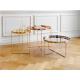 Nordic Style Habibi Side Table , Simple Console Rose Gold Coffee Table