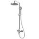 Rainfall Polished Chrome Shower Set Household Wall For Hotel