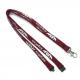 Brown Tube Breakaway Neck Lanyard Polyester With Safety Buckles