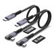 Data Transfer Right Angle Cable PD 100W 10Gbps 4K@60Hz Video USB C 3.2