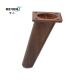 KR-P0334W2 Angled 6 Inch Replacement Sofa Legs Wood Finished ABS Material Quick Install