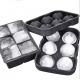 Food Grade Silicone Ice Tray Mold With Round Square Shape Black Color