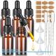 Dropper Bottles 5PCS Amber Dropper Bottle With Funnels & Transfer Pipettes, Glass Tincture Bottles With Dropper 10ml