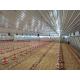 Hot Dip Galvanized Metal Steel Broiler Layer Poultry House With Automatic Brooding Equipment