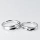 Special Circular Groove Design OEM 4g Simple Couple Rings Gold