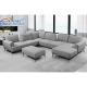 Wholesale Indoor Luxury U Shaped Wood Legs Living Room Furniture Sofa Set Fabric Material