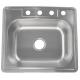 Commercial Undermount Single Bowl Kitchen Sink 25X22X9 Easy Cleaning