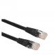 3m Black Cat6 Patch Cord , Cat5e UTP Patch Cord For Audio And Data Transmission