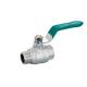 Male 1/2 Inch Threaded Ball Valve SS Valve Forged Gas Water Chrome Plating 1/2″ (600WOG, 150WSP)