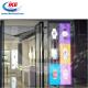 P3.9 Rental Glass Window LED Display 5000 Nits 500*100 transparent lED curtain