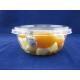 PET Eco-Friendly Fruits Packing Plastic Box 24oz Salad Bowl With Lid