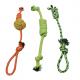 Small Strong Durable Pet Toys Recycled Training Color Cotton Rope Cat Dog 55g