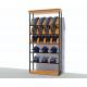 5 Layers Wood Retail Clothing Display Racks For Trousers OEM / ODM Available