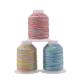 Multi Color Sewing Threads Polyester Rainbow Thread for Weaving Crafts 100% Polyester