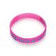 1/2 inch silicone rubber bracelet embossed and  printed logo 3D printing