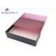Purple Rectangle Shape Custom Printed Plastic Boxes Clear PVC Sleeve 25.5*25.5*9cm