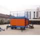 Mobile Electric Hydraulic Scissor Lift Over Height Protect 300kg Capacity 16m