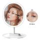 Touch Sensor Switch Single Sides Oval Shaped Soft Led Lights Vanity Mirror Makeup With Base Storage