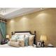 Gold Multifilament Nonwoven Water Resistant Wallpaper / Strippable Wall Paper