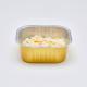 180ml Foil Food Container Aluminum Foil Cupcake With Lids Square Cake Pan For Desserts Flans