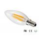 420lm 4W E14 LED Filament Candle Bulb Dimmable With Epistar LED Chip