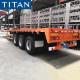 Flat top semi trailer | 40ft commercial flatbed trailer for sale in Madagascar