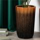Custom Design Tall Floor Plant Pots Indoor Outdoor Decoration Black Ceramic Flower Pot For Home Garden