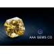 VVS1 Classic Created Fancy Moissanite 3 Carat In Yellow Color
