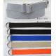 Solid Color Metal Tip Polyester Webbing Belt Nickel Steel Buckle Available