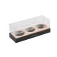 Fancy Bouquet Rectangle Customizable Paper Food Grade Cupcake Box And Packaging With Clear Lid