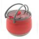 1.0L SS Bottom Silicone Collapsible Cooking Pot For Camping