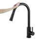 Automatic Sensing Kitchen Sink Faucet Lizhen Black Stainless Steel Pull-out Nozzle Tap