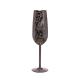 Stainless Steel Champagne Flutes Glass Metal Black Plated Wine Glasses for Outdoor Party