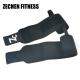 Black Cotton Heavy Duty Wrist Wraps 45*8cm Weightlifting Wraps And Straps Safety Crossfit Support