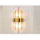 E27 / G9 / G4 Bulb JYL-B1823 Luxury Golden Steel Crystal Wall Lamp