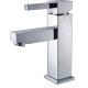 Single Lever Deck Mounted Square Basin Tap Faucets , Single Handle Square Mixer Tap