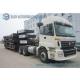 FUWA 13 T three Axle trailer , Low Bed Semi Trailer WABCO ABS JOST Legs