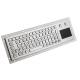 Waterproof Keyboard with Mouse Touchpad Stainless Steel for Kiosk