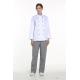 White Unisex Pants Elastic Waist Chef Uniform