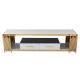 Stainless Steel Elegant TV Table Center Table Living Room Furniture With Drawer