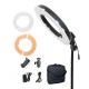 12 LED Ring Light 35W 5500K Dimmable with Stand, Plastic Color Filter, Carrying Case for Camera,Smartphone,YouTube