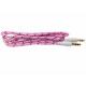 Fabric braided wire Car aux cable 3.5mm male to 3.5mm male