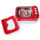 Portable Small Ultrasonic Cleaner , Red Ultrasonic Dental Cleaner CE Rohs