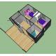 Wind-Resistant Living 20ft Container House With Foldable Mobile Home