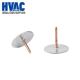 Stainless steel ½ insulation duct liner weld pins quilting pins cup head pins
