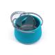 Portable Silicone Folding Cooking Pot 1.0L For Outdoor Camping